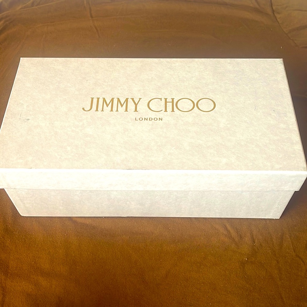 Jimmy Choo Attila flat patent leather Powder